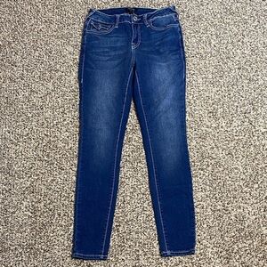 True Religion Jennie Curvy Mid-Rise Dark Blue Skinny Jeans